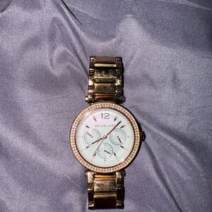 Michael Kors Women's Watch in Rose Gold and Silver